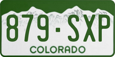 CO license plate 879SXP