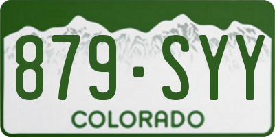 CO license plate 879SYY