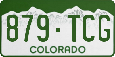 CO license plate 879TCG