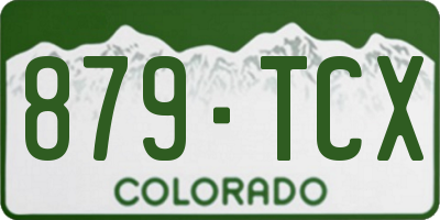 CO license plate 879TCX