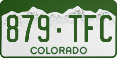 CO license plate 879TFC