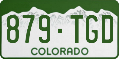 CO license plate 879TGD