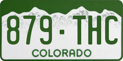 CO license plate 879THC