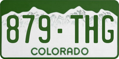 CO license plate 879THG