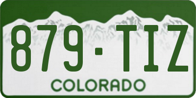 CO license plate 879TIZ