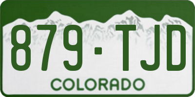 CO license plate 879TJD