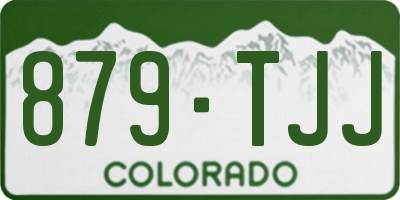 CO license plate 879TJJ