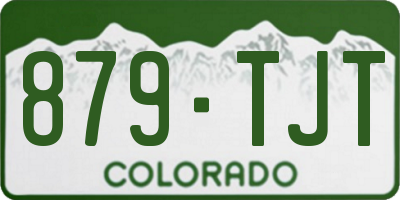 CO license plate 879TJT