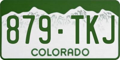 CO license plate 879TKJ