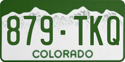 CO license plate 879TKQ