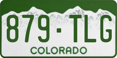CO license plate 879TLG
