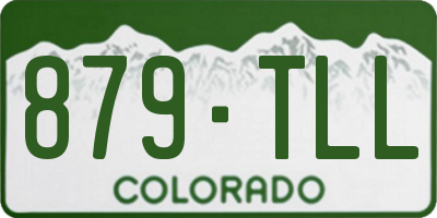 CO license plate 879TLL