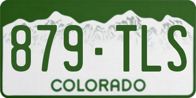 CO license plate 879TLS