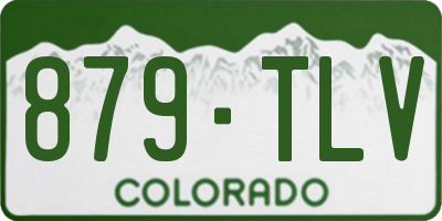 CO license plate 879TLV