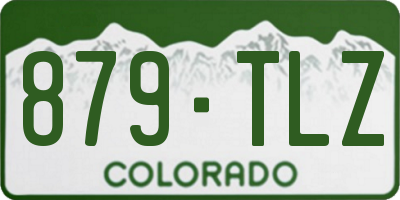 CO license plate 879TLZ