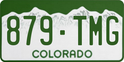 CO license plate 879TMG