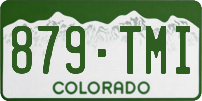 CO license plate 879TMI