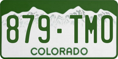 CO license plate 879TMO