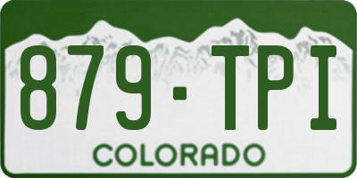 CO license plate 879TPI