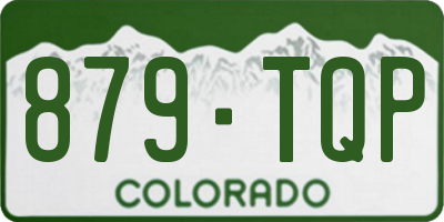 CO license plate 879TQP