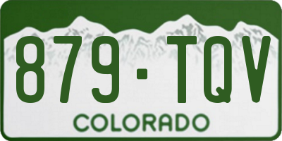 CO license plate 879TQV