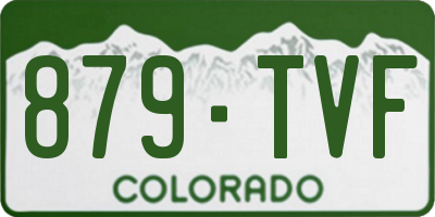 CO license plate 879TVF