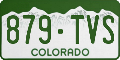 CO license plate 879TVS