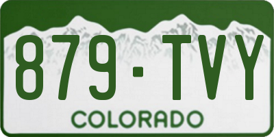 CO license plate 879TVY