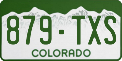 CO license plate 879TXS