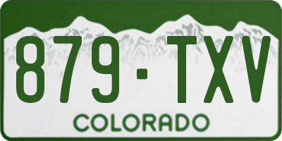 CO license plate 879TXV