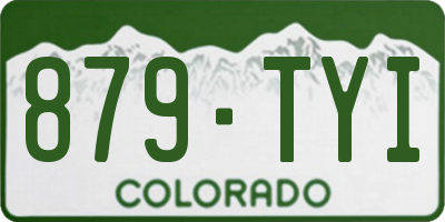 CO license plate 879TYI