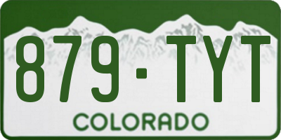 CO license plate 879TYT