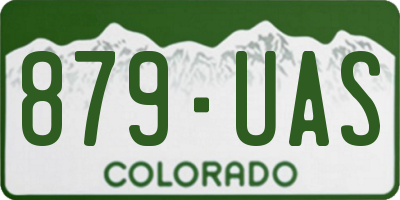 CO license plate 879UAS