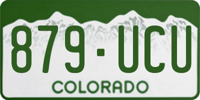 CO license plate 879UCU