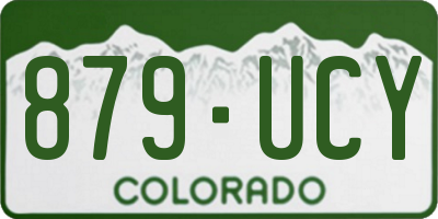 CO license plate 879UCY