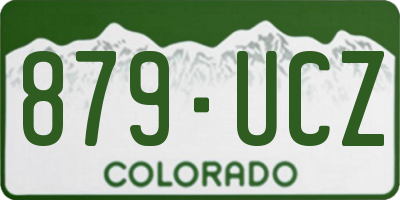 CO license plate 879UCZ
