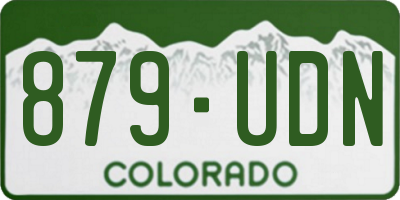 CO license plate 879UDN