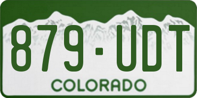 CO license plate 879UDT