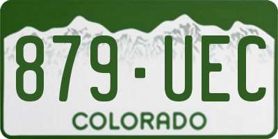 CO license plate 879UEC