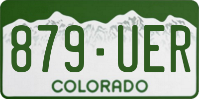 CO license plate 879UER
