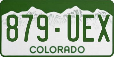 CO license plate 879UEX