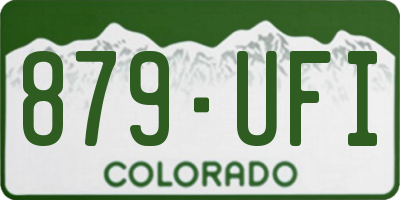 CO license plate 879UFI