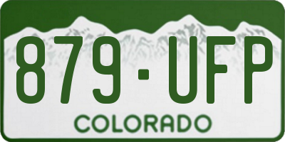 CO license plate 879UFP