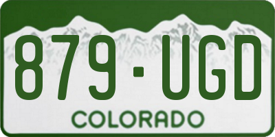 CO license plate 879UGD