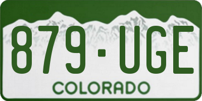 CO license plate 879UGE