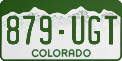 CO license plate 879UGT
