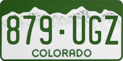 CO license plate 879UGZ