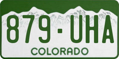 CO license plate 879UHA