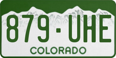 CO license plate 879UHE