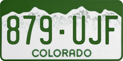 CO license plate 879UJF